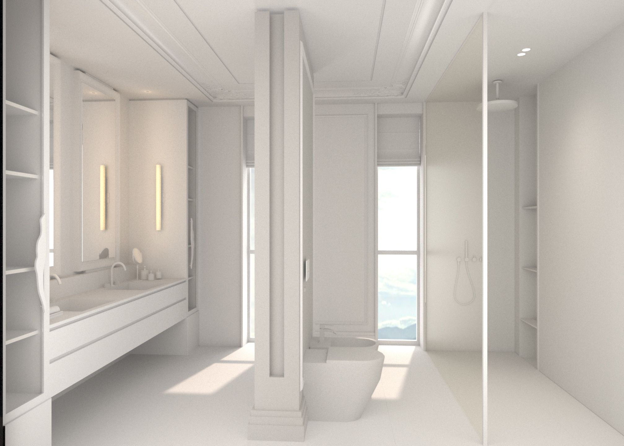 Private Residence white card bathroom