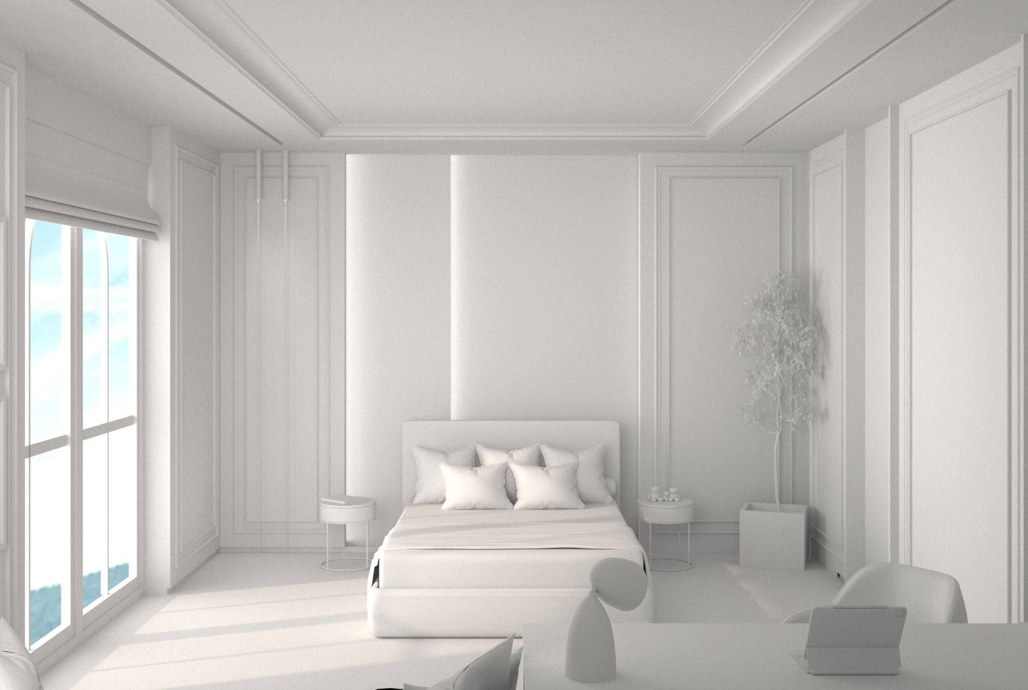 Private Residence white card boy bedroom